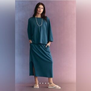 Free People free-est Wes Skirt Set Deep Blue Sea Small